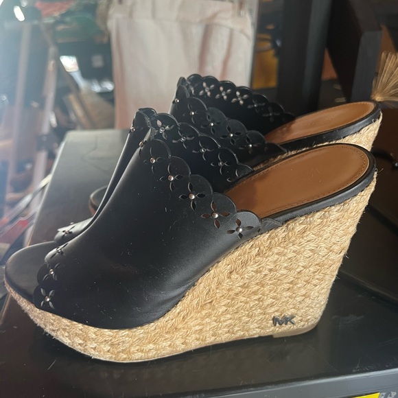 Michael Kors Shoes - Michael Kors Tan Wedge Shoes